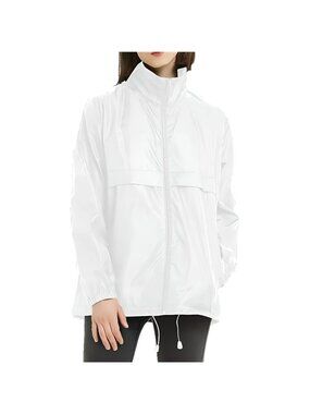 Rain Jackets Packable Waterproof Raincoat Lightweight with Hood For Women